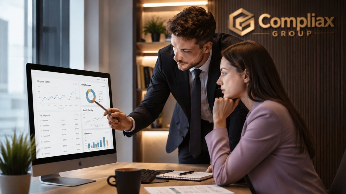 SEO analytics consultation with Compliax Group